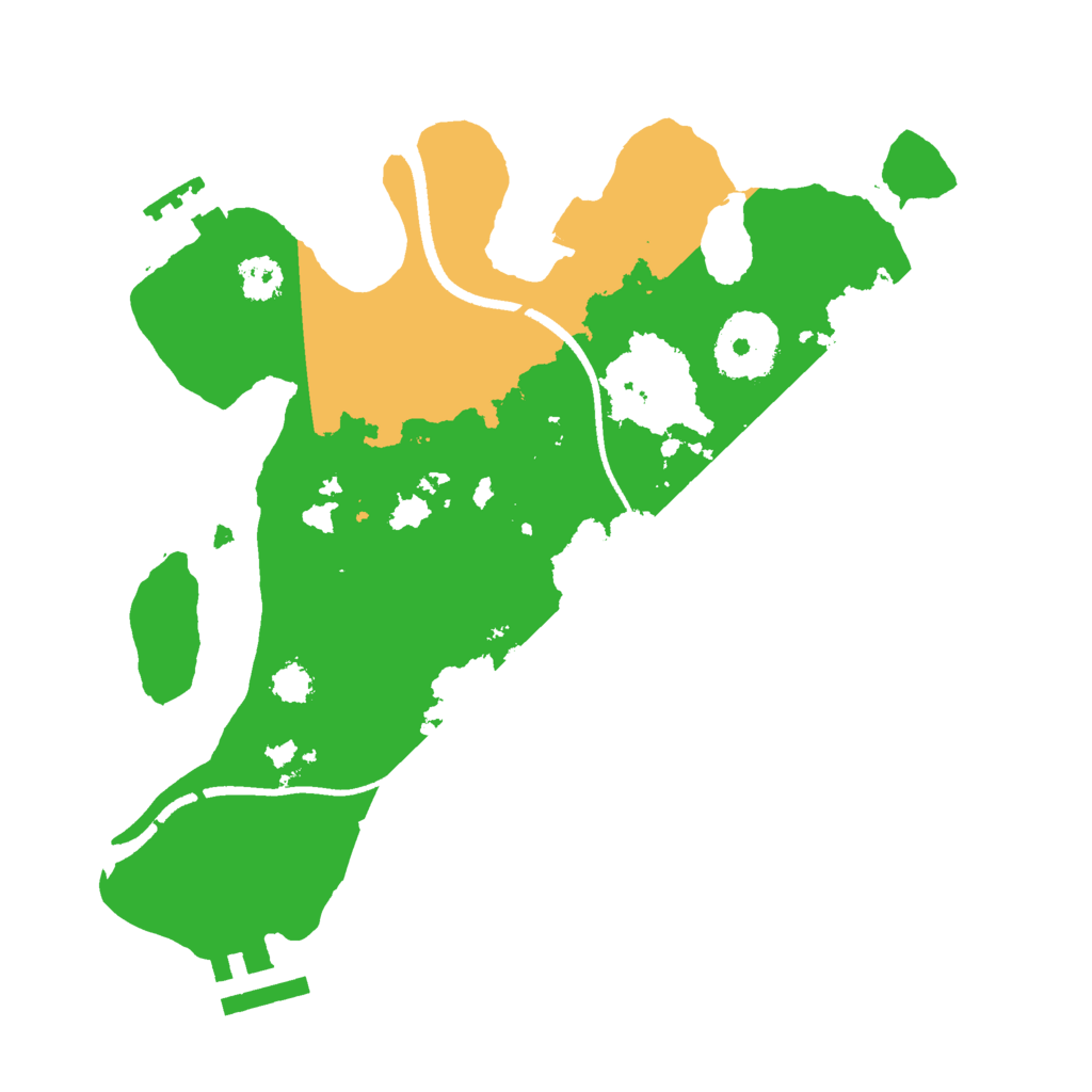 Biome Rust Map: Procedural Map, Size: 2500, Seed: 12344120