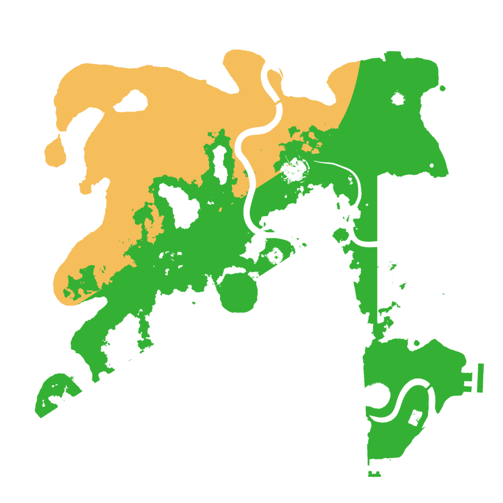 Biome Rust Map: Procedural Map, Size: 3500, Seed: 754072403
