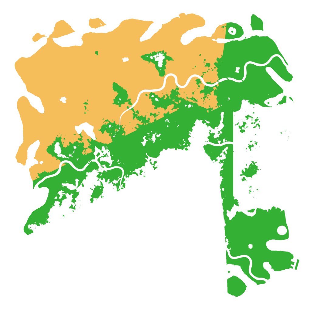 Biome Rust Map: Procedural Map, Size: 6000, Seed: 49375190