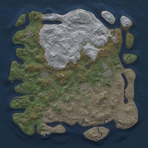 Thumbnail Rust Map: Procedural Map, Size: 4500, Seed: 1865991798, 20 Monuments