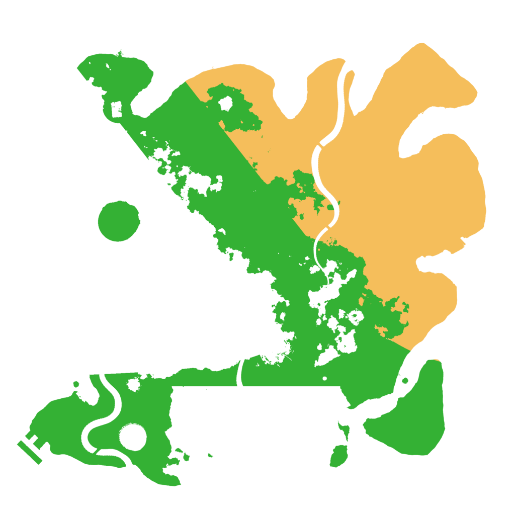 Biome Rust Map: Procedural Map, Size: 3500, Seed: 431972276