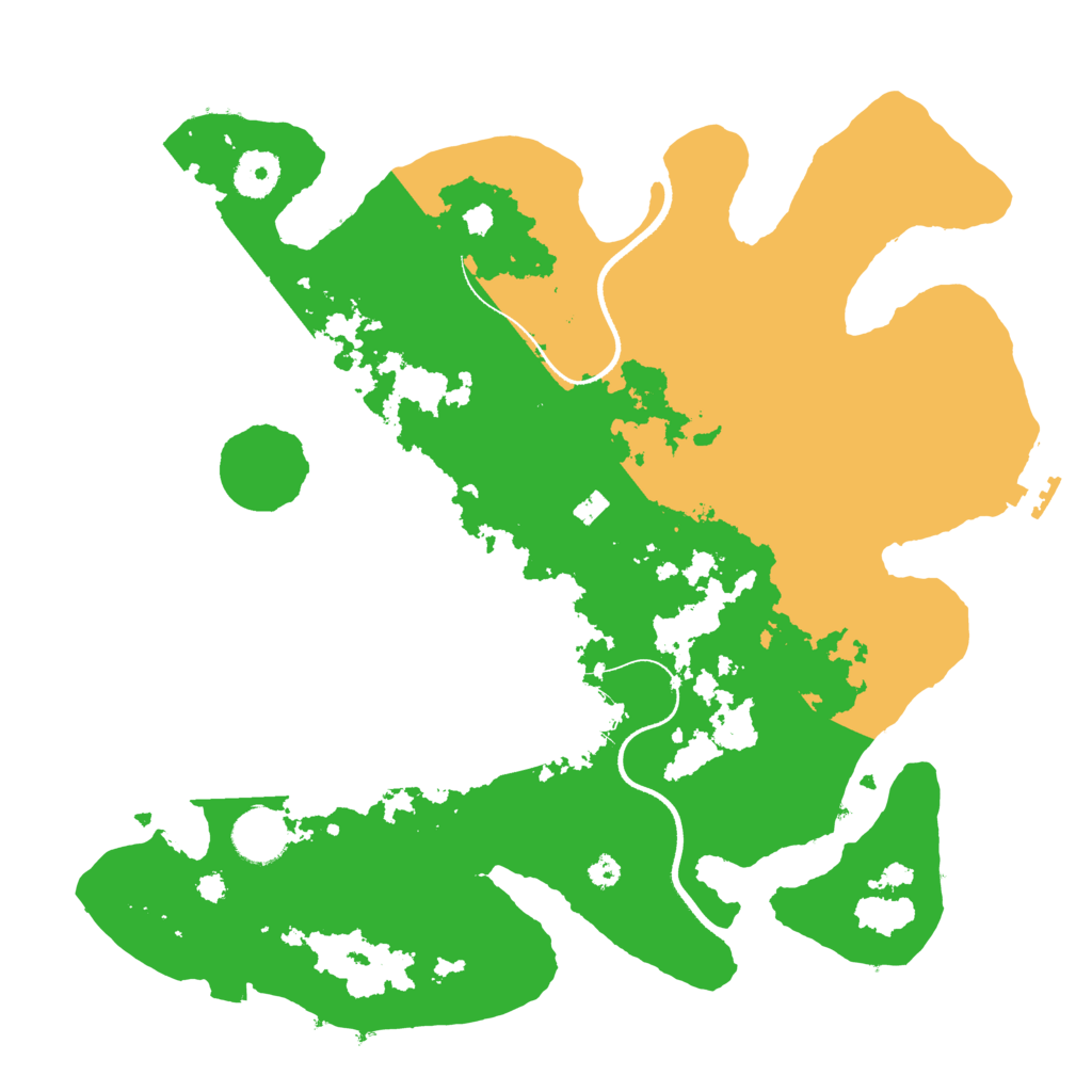 Biome Rust Map: Procedural Map, Size: 3500, Seed: 431972276