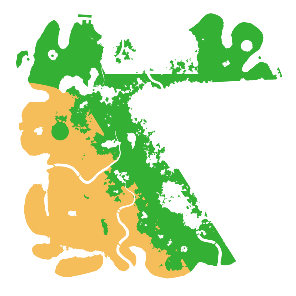Biome Rust Map: Procedural Map, Size: 4500, Seed: 1816239874