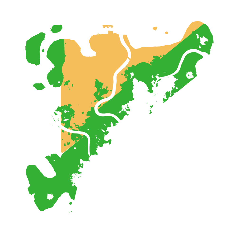 Biome Rust Map: Procedural Map, Size: 3500, Seed: 1895517410