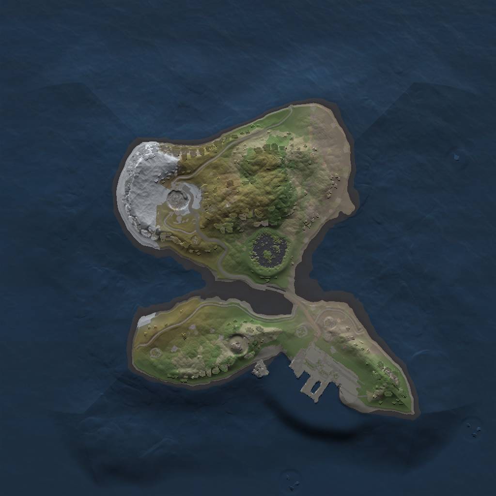 Rust Map: Procedural Map, Size: 1500, Seed: 24769535, 6 Monuments