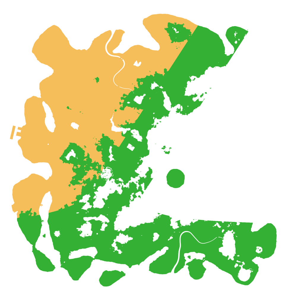 Biome Rust Map: Procedural Map, Size: 4500, Seed: 331257321