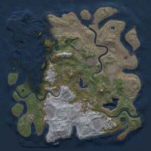 Thumbnail Rust Map: Procedural Map, Size: 4250, Seed: 1581454246, 15 Monuments