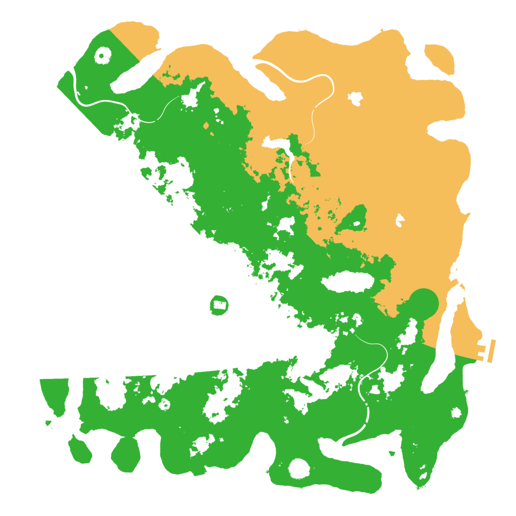 Biome Rust Map: Procedural Map, Size: 4500, Seed: 71817972