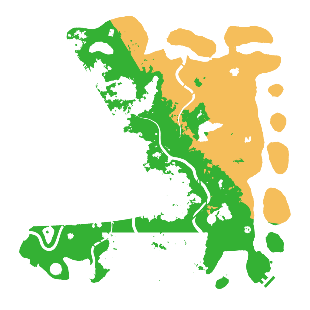 Biome Rust Map: Procedural Map, Size: 4500, Seed: 1245645