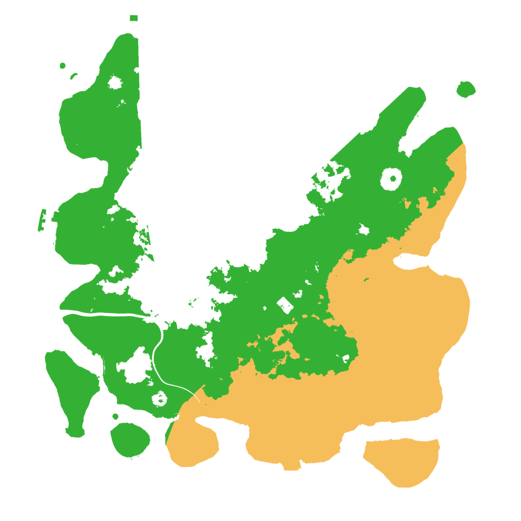 Biome Rust Map: Procedural Map, Size: 3500, Seed: 1302616018