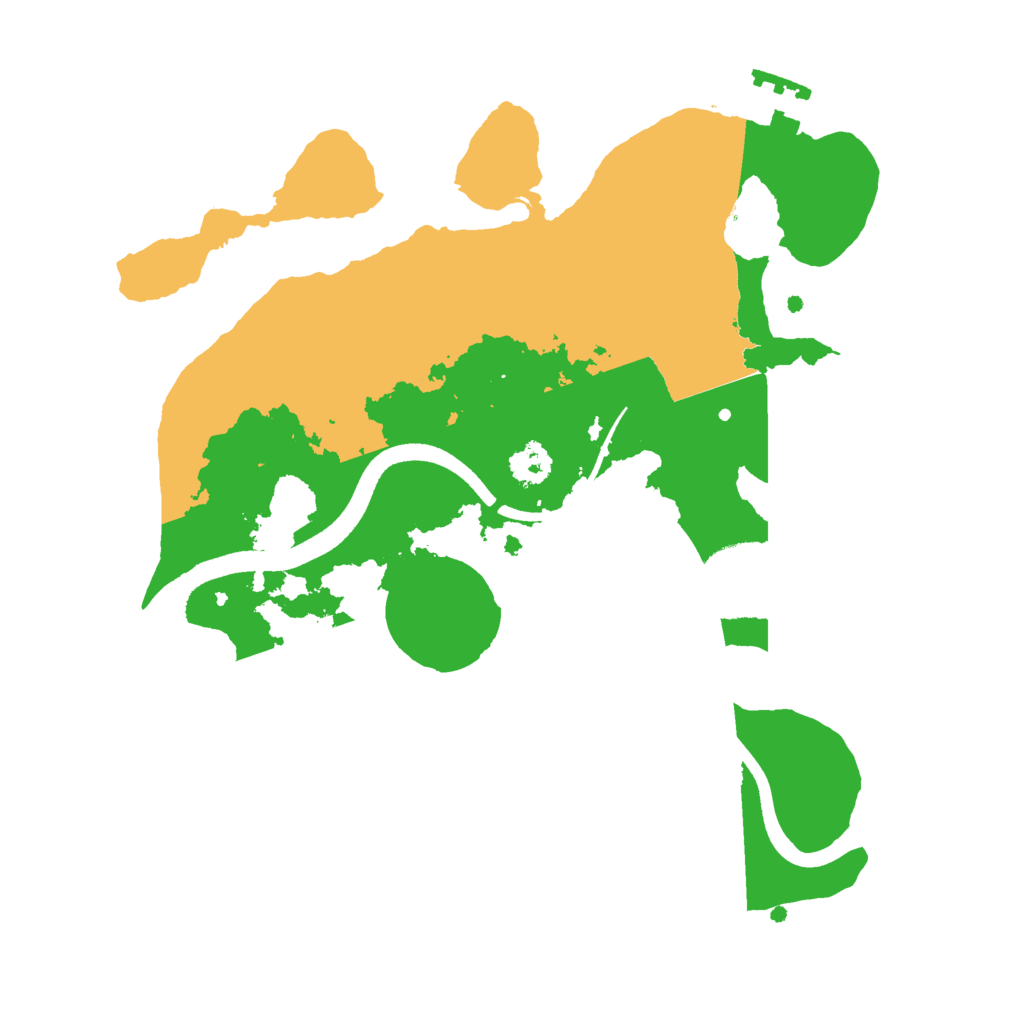 Biome Rust Map: Procedural Map, Size: 2500, Seed: 26826654