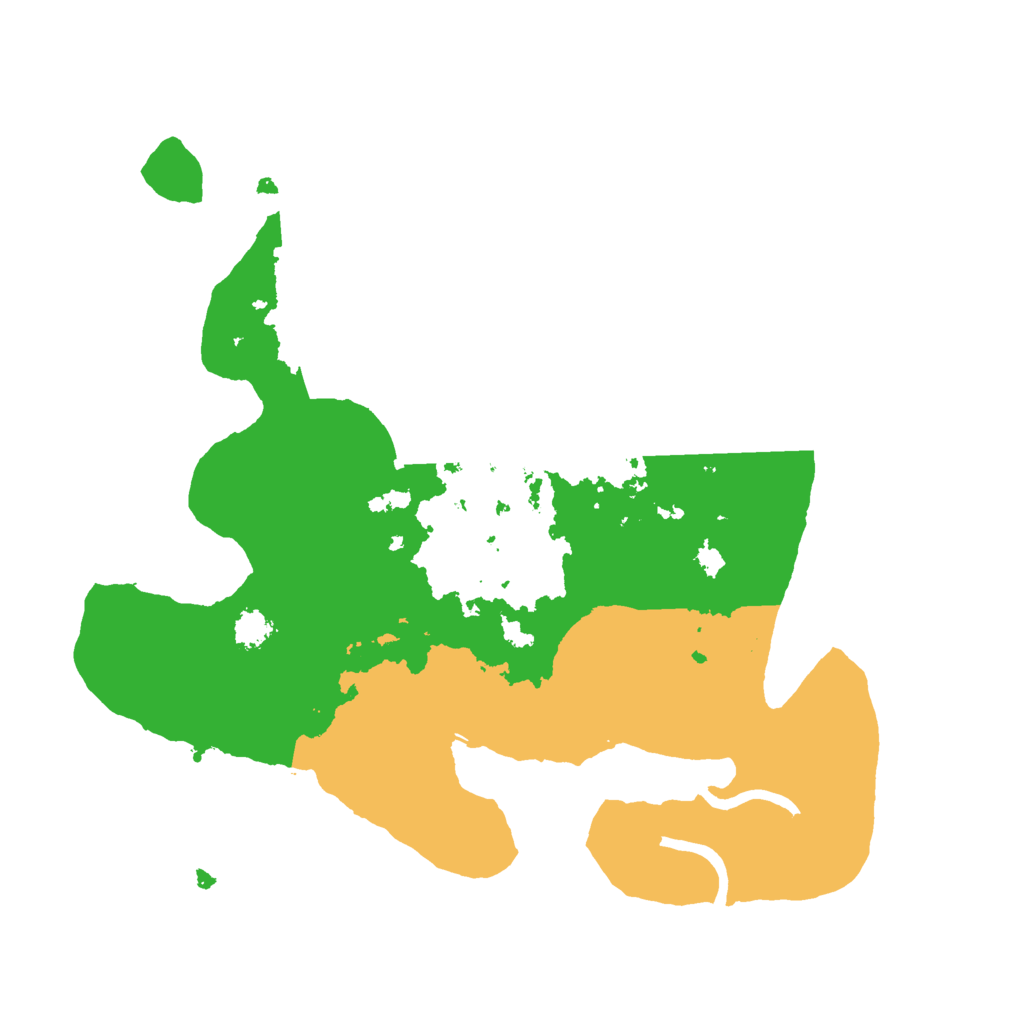 Biome Rust Map: Procedural Map, Size: 2500, Seed: 1234685856