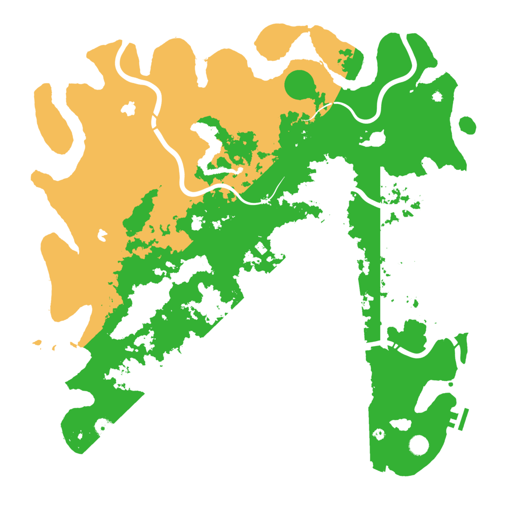 Biome Rust Map: Procedural Map, Size: 4500, Seed: 98754353