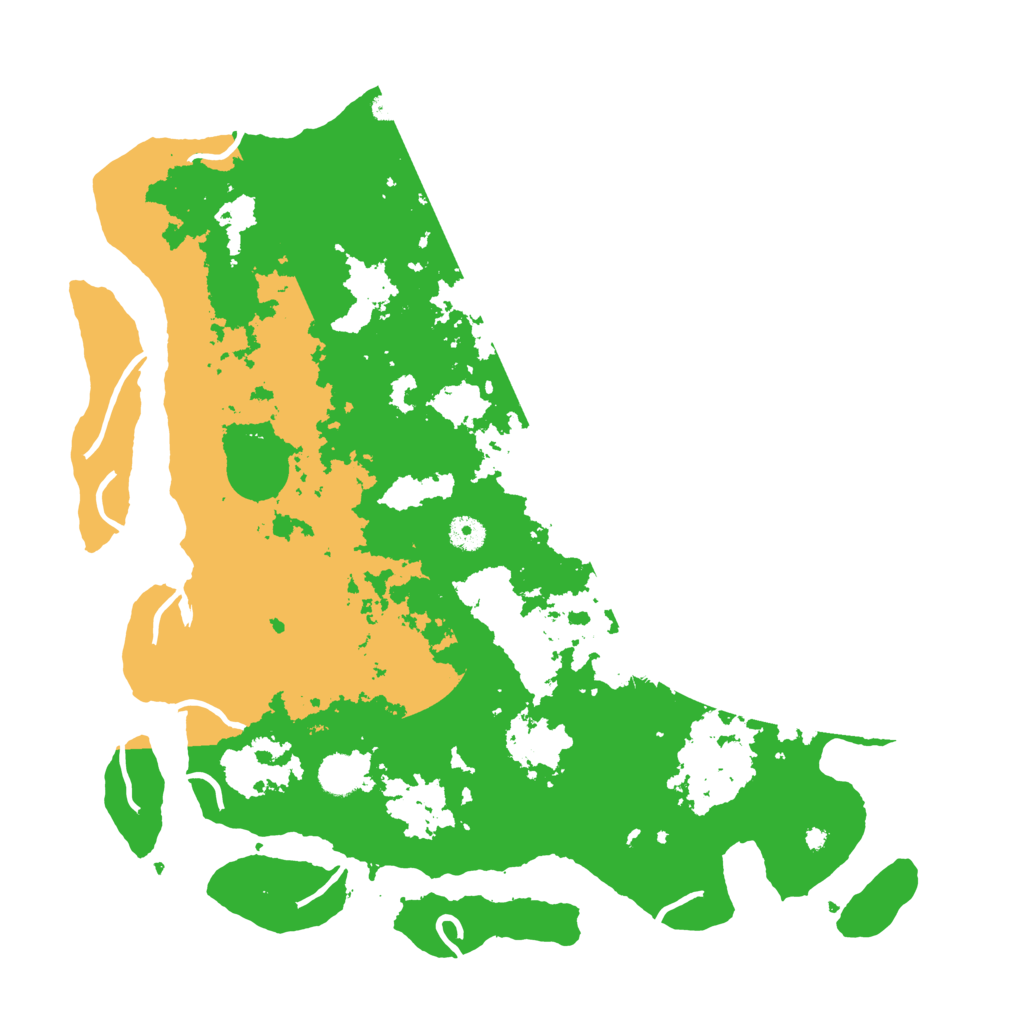 Biome Rust Map: Procedural Map, Size: 4350, Seed: 45981