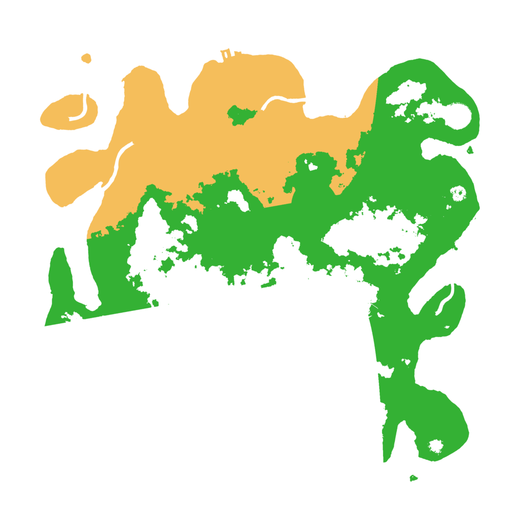 Biome Rust Map: Procedural Map, Size: 3500, Seed: 49160204