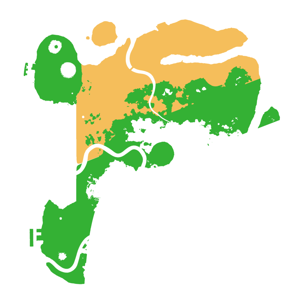 Biome Rust Map: Procedural Map, Size: 3500, Seed: 1239583650