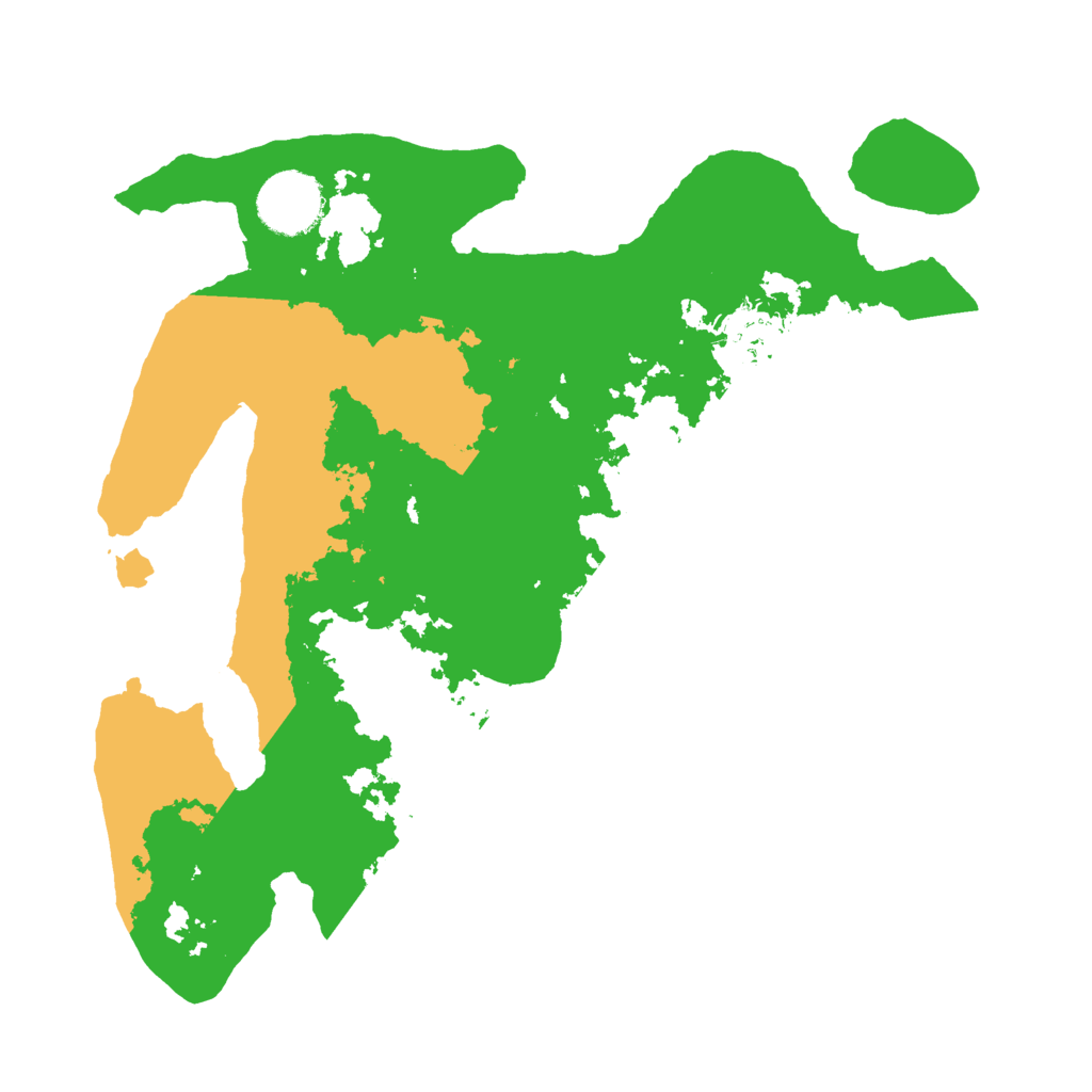 Biome Rust Map: Barren, Size: 3000, Seed: 663563