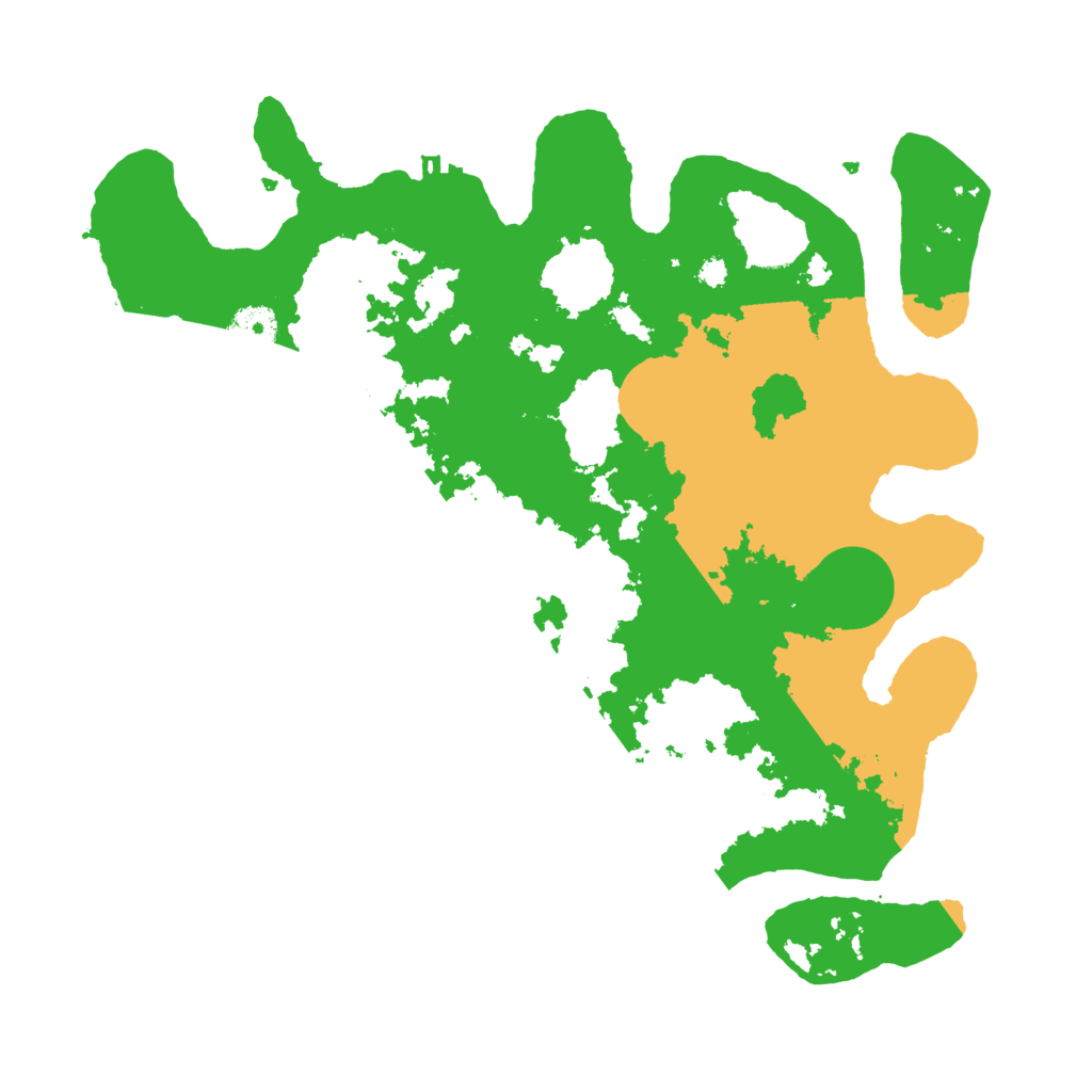 Biome Rust Map: Procedural Map, Size: 3500, Seed: 14257