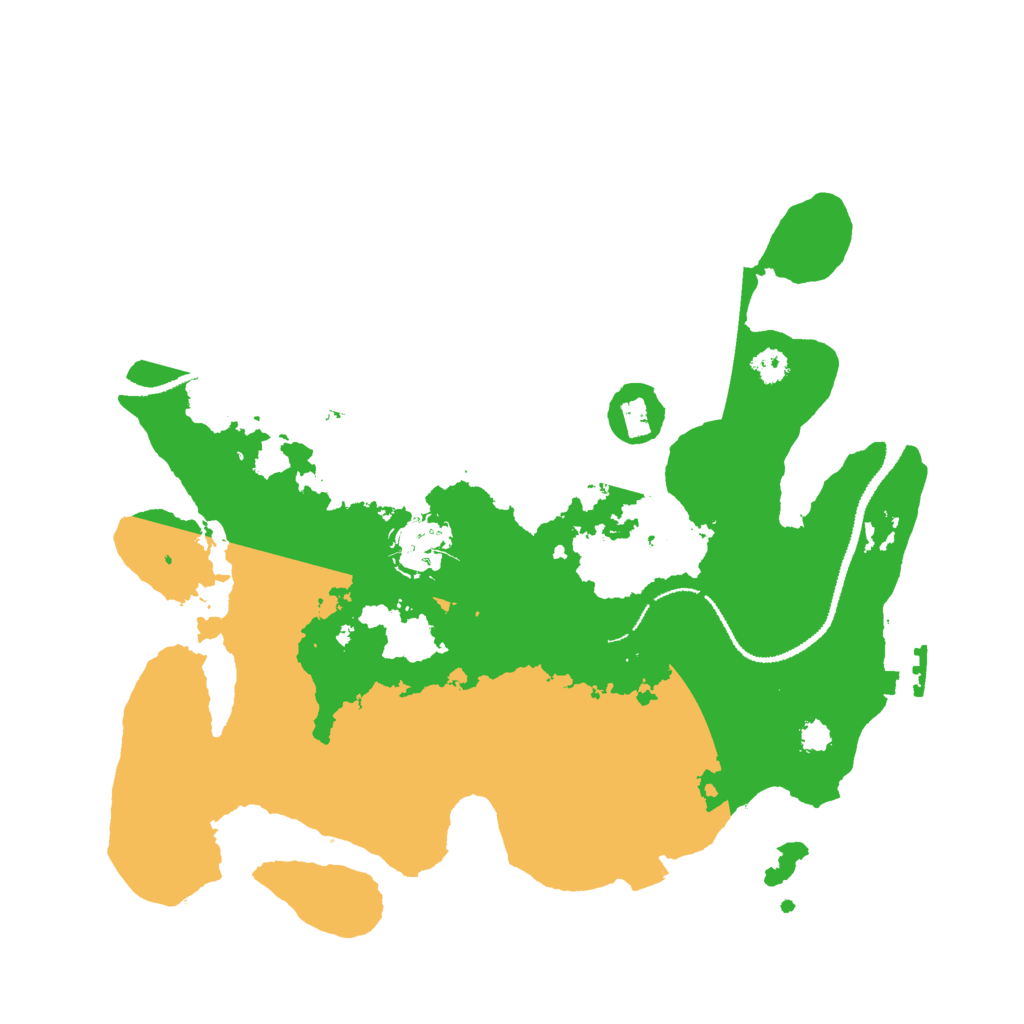 Biome Rust Map: Procedural Map, Size: 3000, Seed: 30117