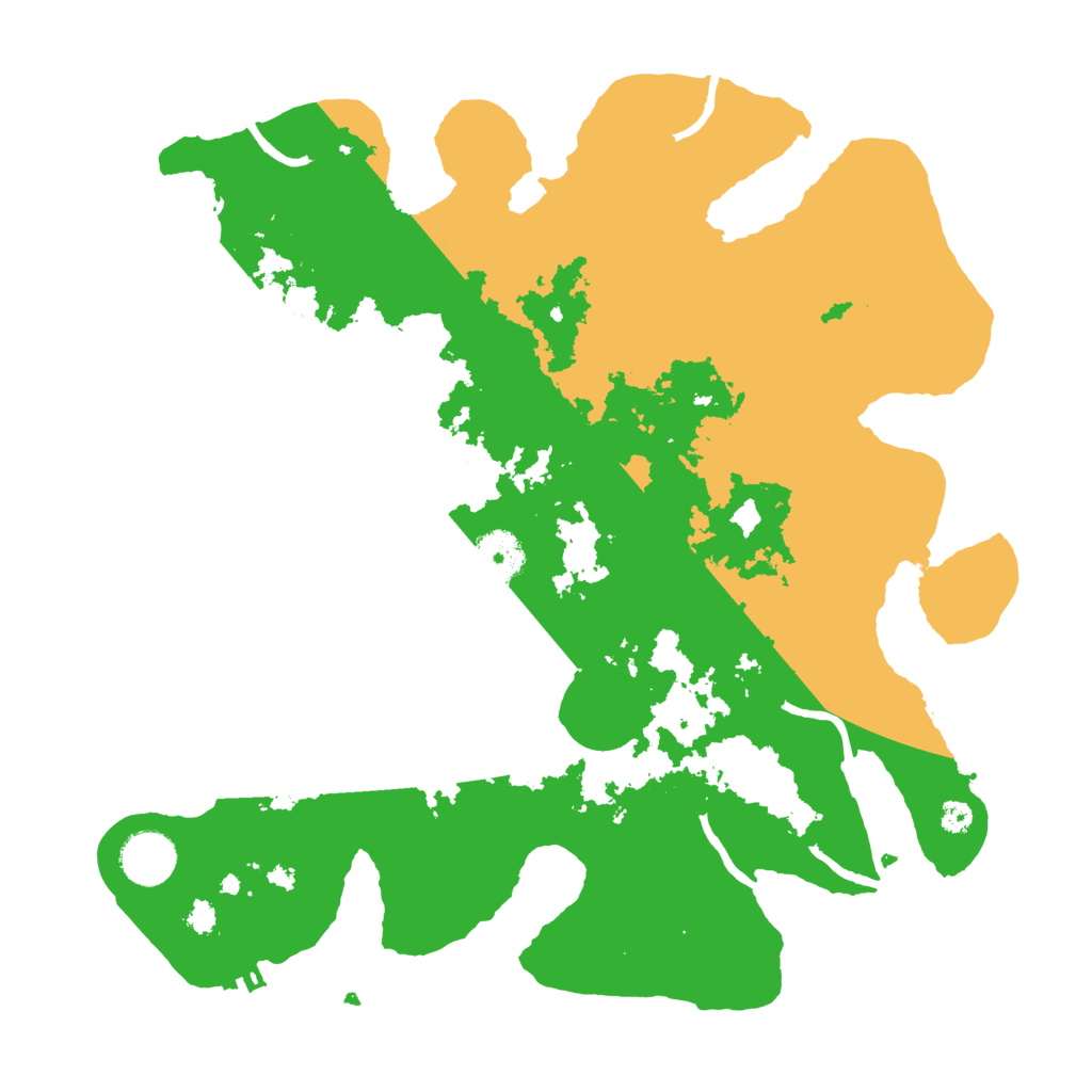 Biome Rust Map: Procedural Map, Size: 3500, Seed: 4545452