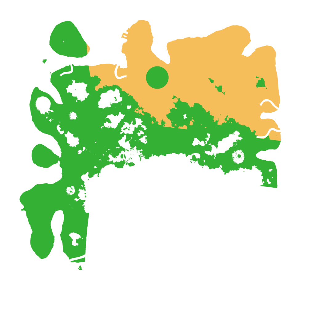 Biome Rust Map: Procedural Map, Size: 3700, Seed: 28146