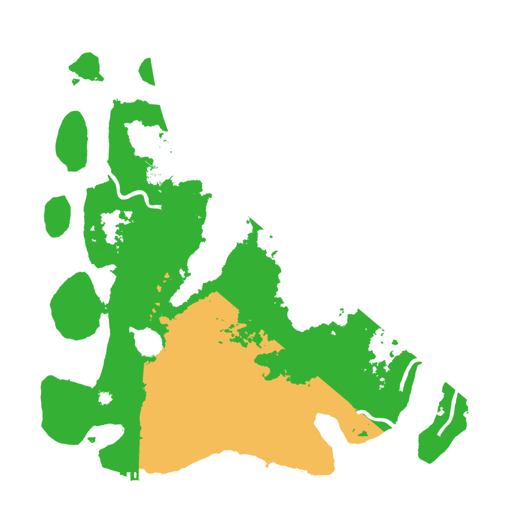 Biome Rust Map: Procedural Map, Size: 3500, Seed: 2135957178