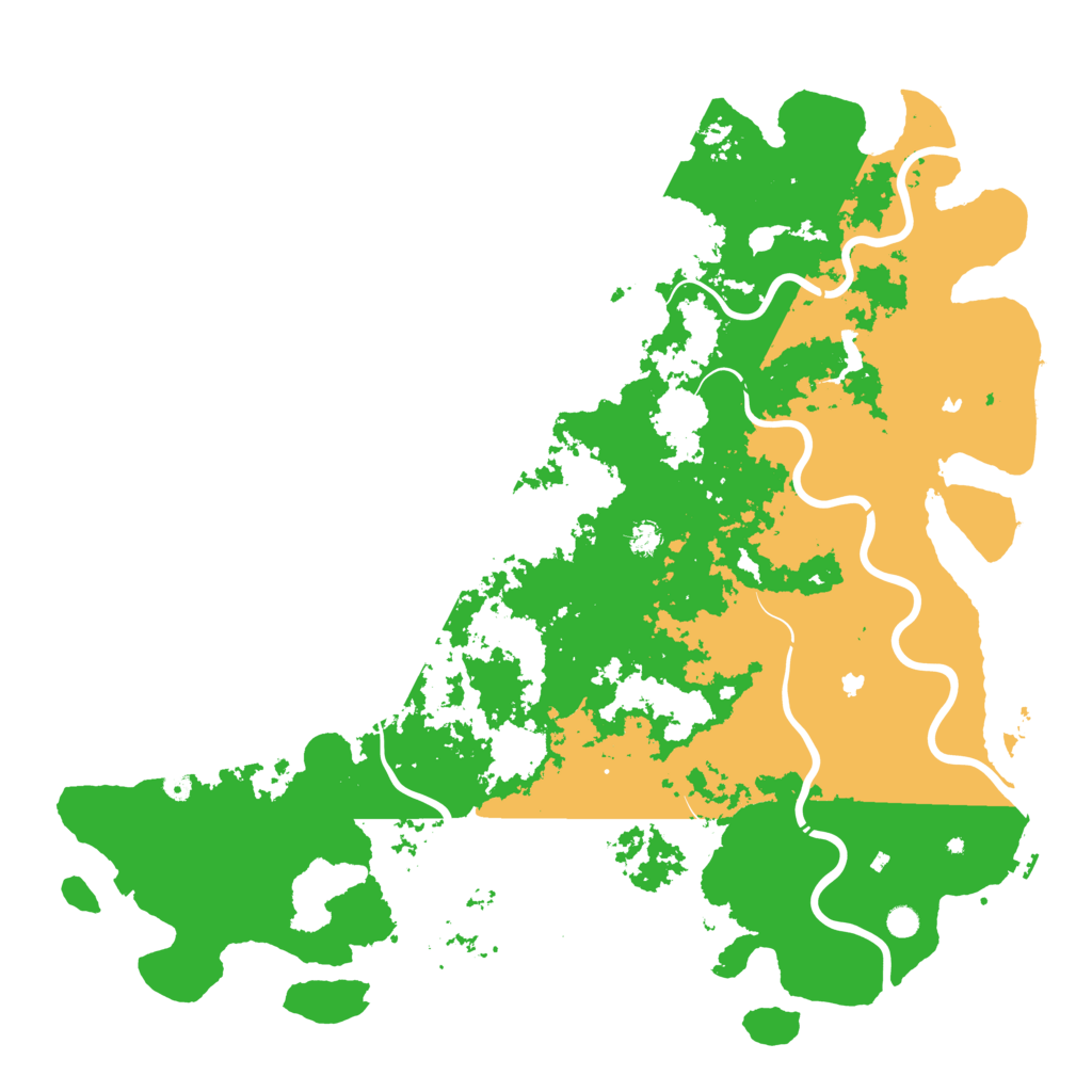 Biome Rust Map: Procedural Map, Size: 6000, Seed: 3164582