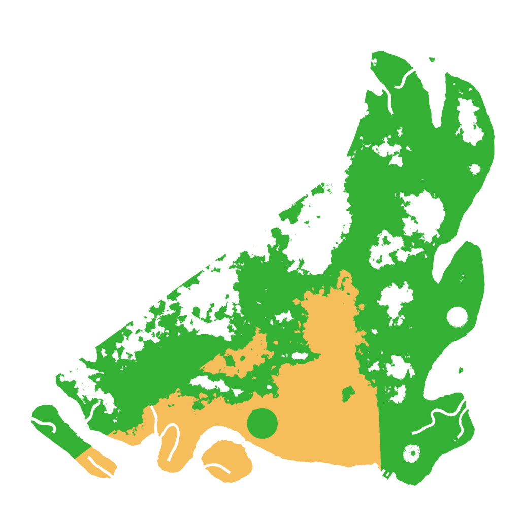 Biome Rust Map: Procedural Map, Size: 4500, Seed: 199843437