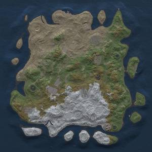 Thumbnail Rust Map: Procedural Map, Size: 4250, Seed: 1067390310, 20 Monuments