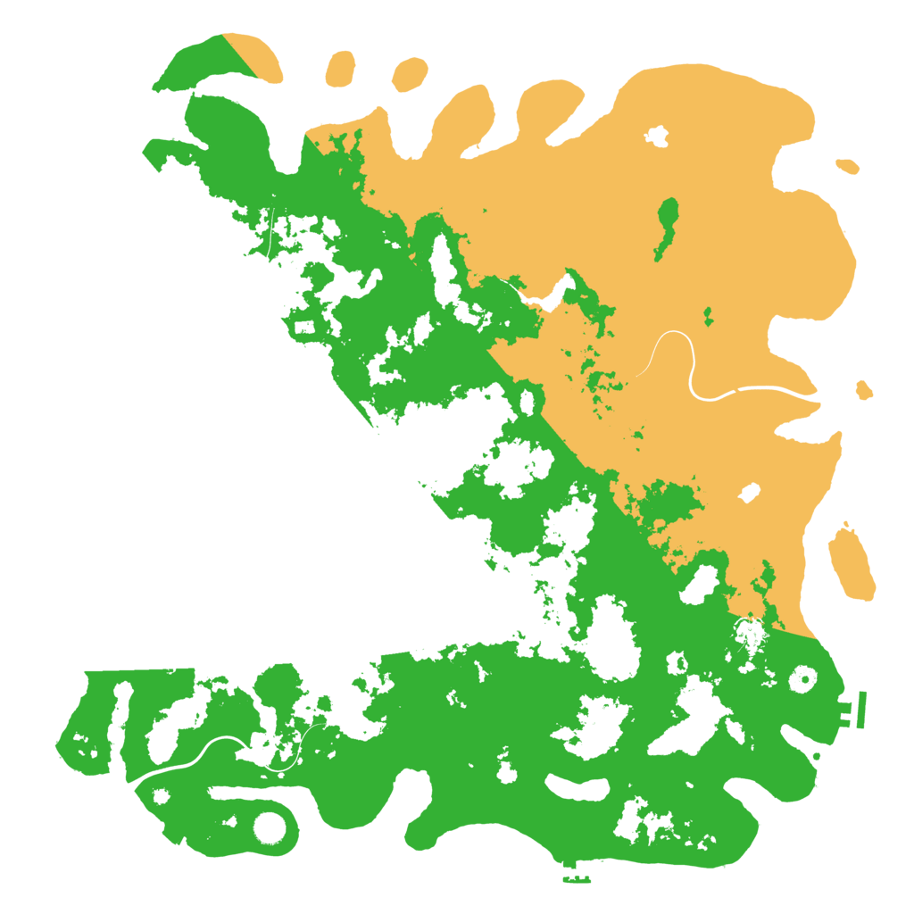 Biome Rust Map: Procedural Map, Size: 5000, Seed: 20012002
