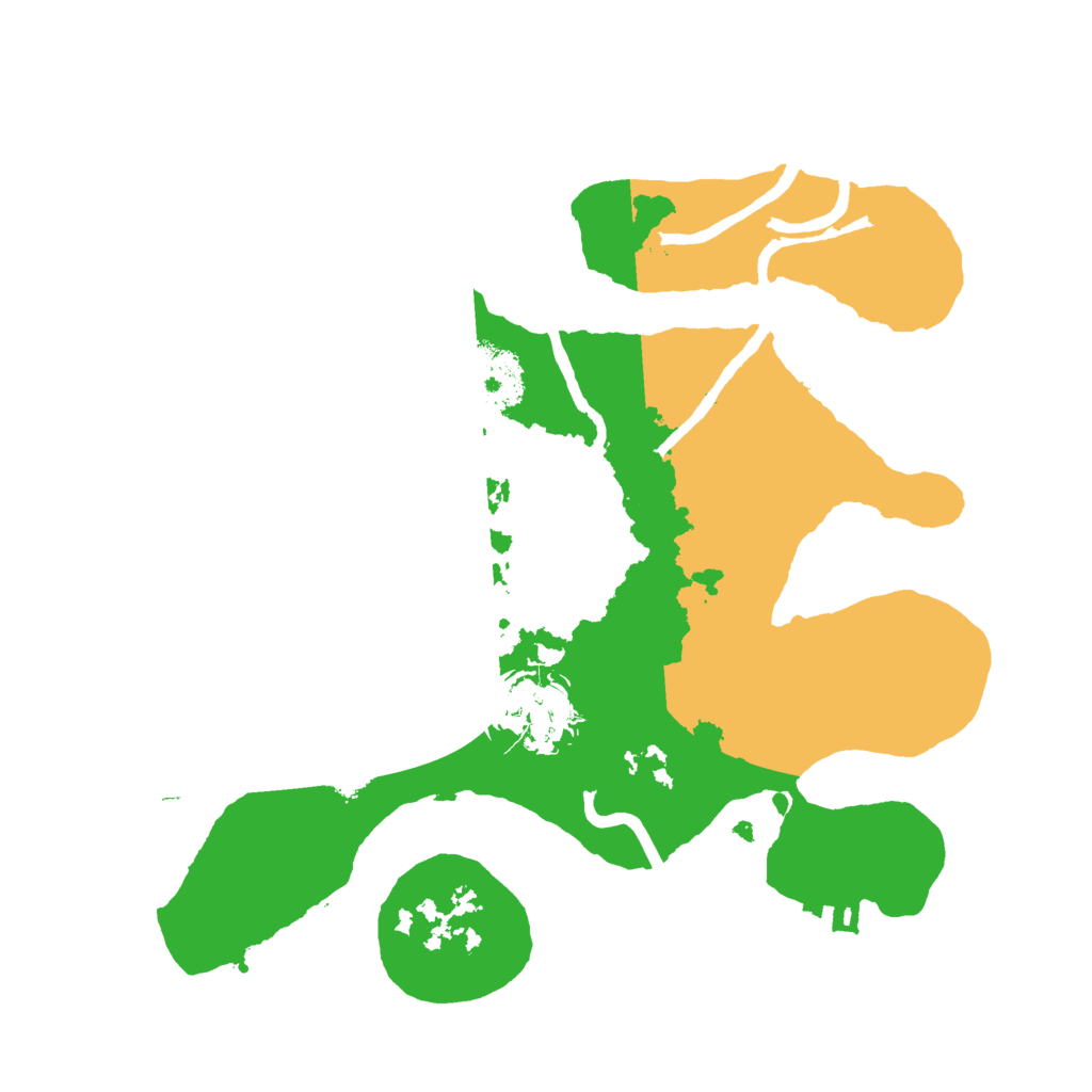 Biome Rust Map: Procedural Map, Size: 2500, Seed: 1073808558