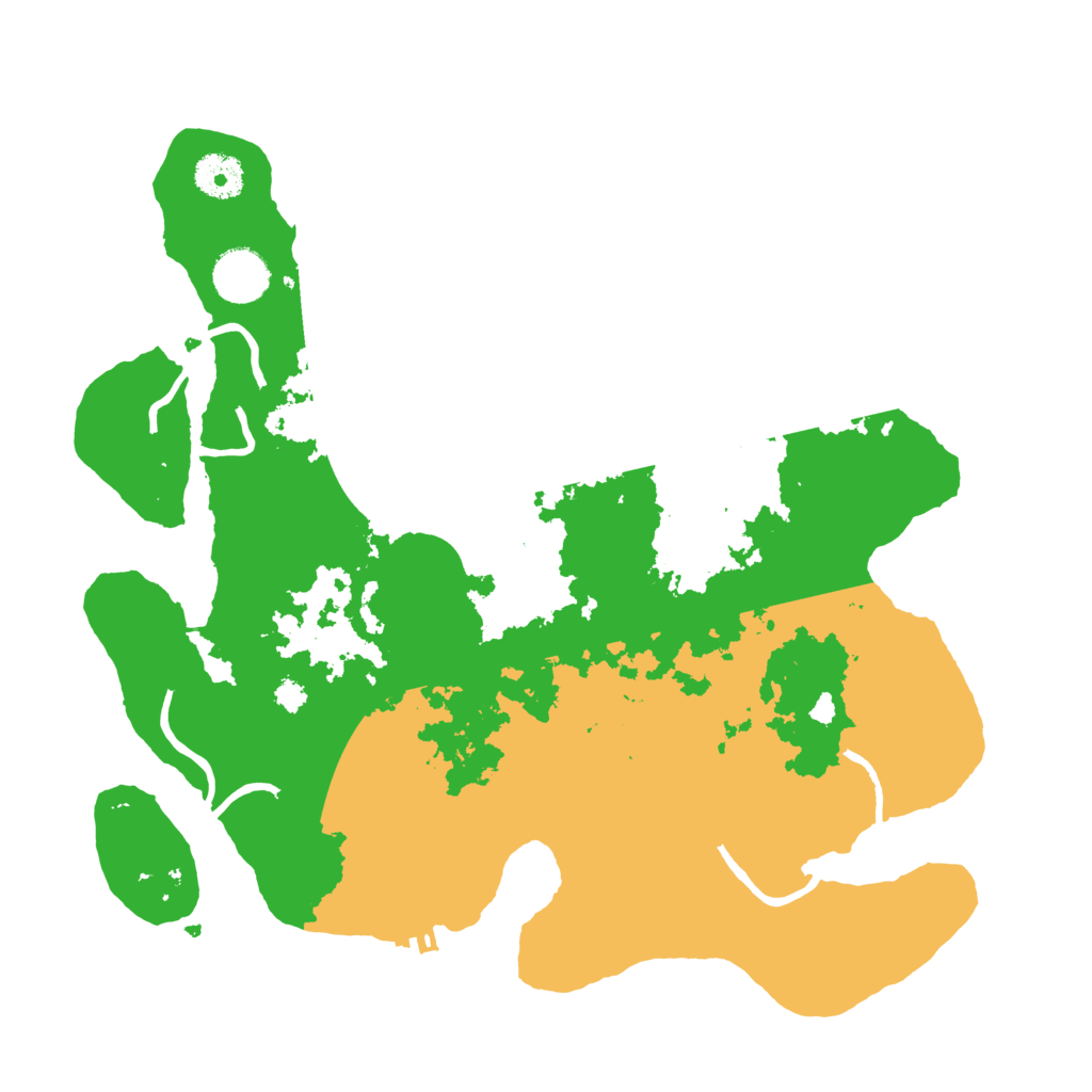 Biome Rust Map: Procedural Map, Size: 3500, Seed: 1504997541