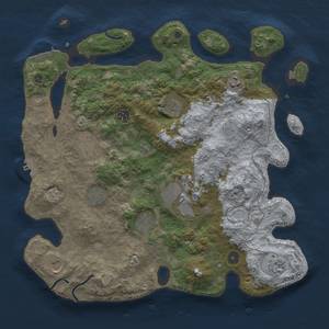 Thumbnail Rust Map: Procedural Map, Size: 4000, Seed: 1989480785, 19 Monuments