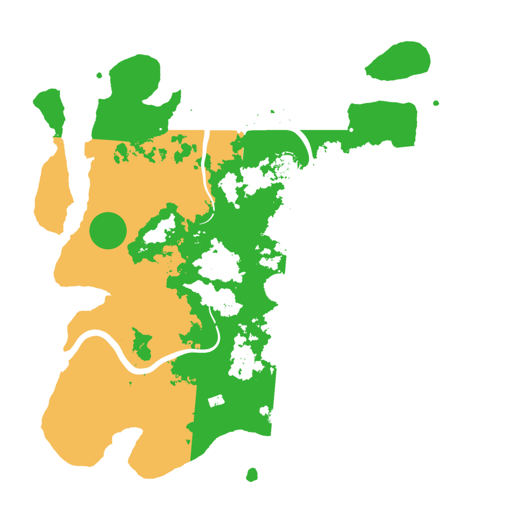 Biome Rust Map: Procedural Map, Size: 3700, Seed: 880758160