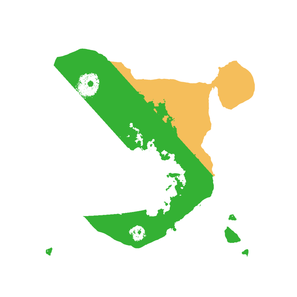 Biome Rust Map: Procedural Map, Size: 2022, Seed: 1984