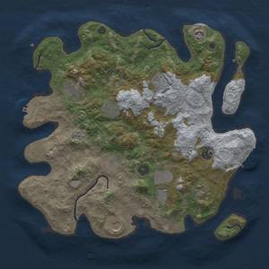 Thumbnail Rust Map: Procedural Map, Size: 3750, Seed: 988527311, 19 Monuments