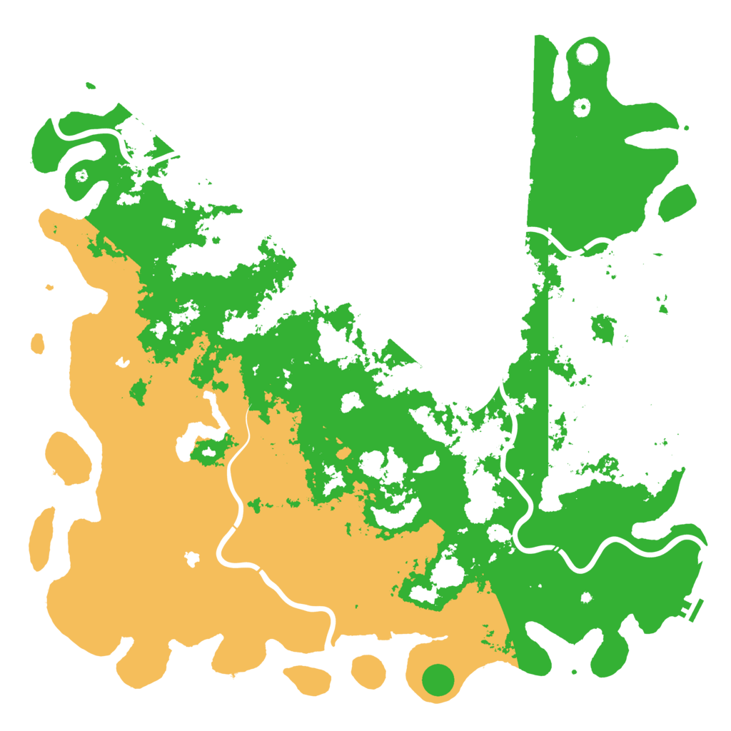 Biome Rust Map: Procedural Map, Size: 6000, Seed: 857642816