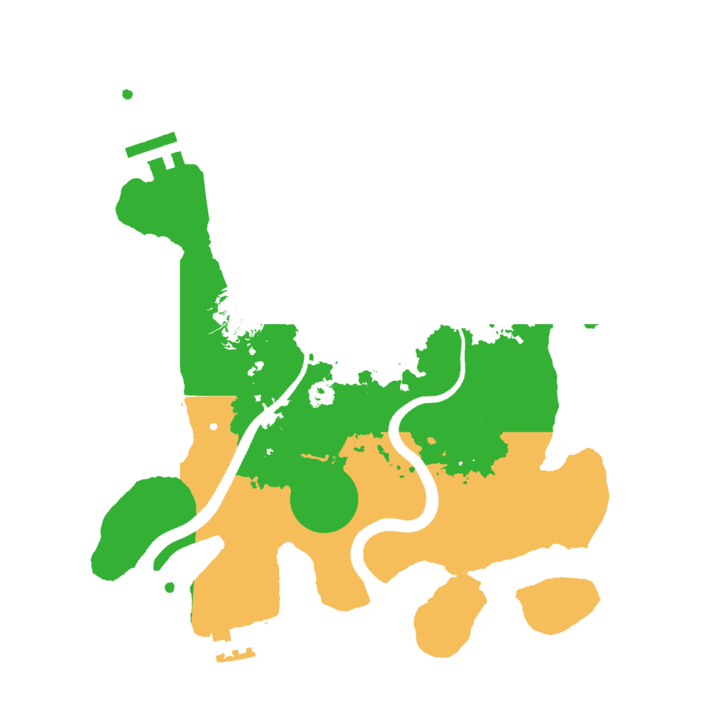 Biome Rust Map: Procedural Map, Size: 2800, Seed: 34534564