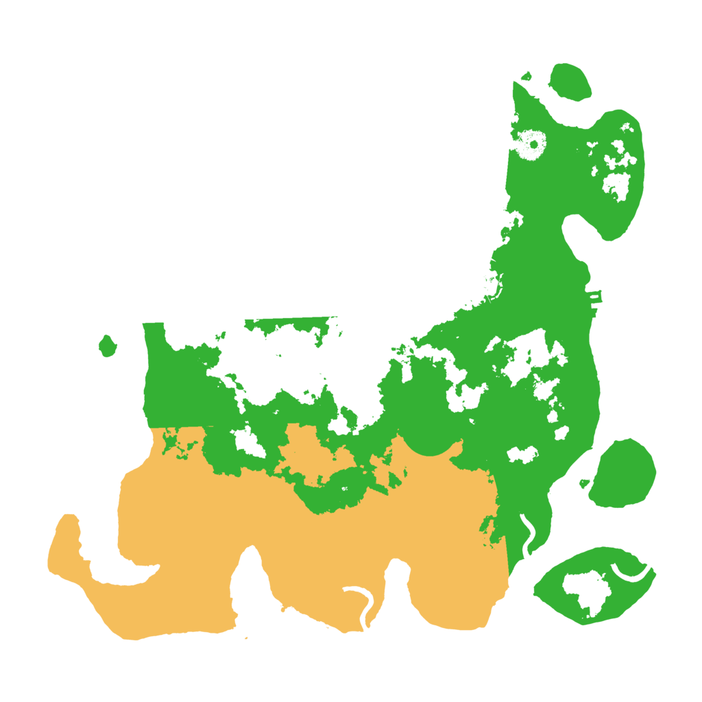 Biome Rust Map: Procedural Map, Size: 3500, Seed: 617223037