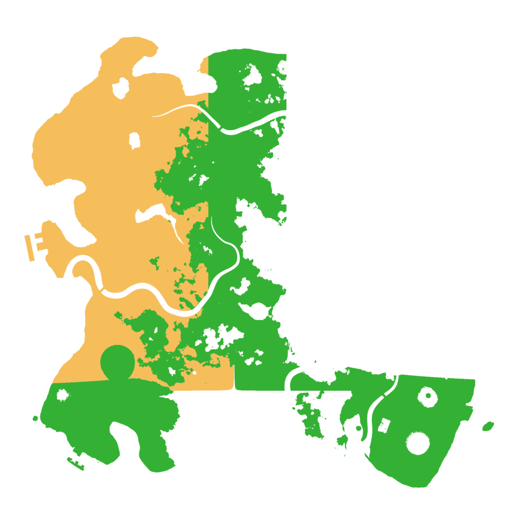 Biome Rust Map: Procedural Map, Size: 4000, Seed: 8443
