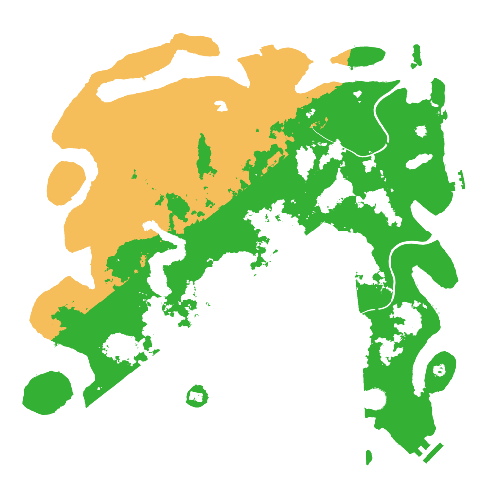 Biome Rust Map: Procedural Map, Size: 4000, Seed: 8892