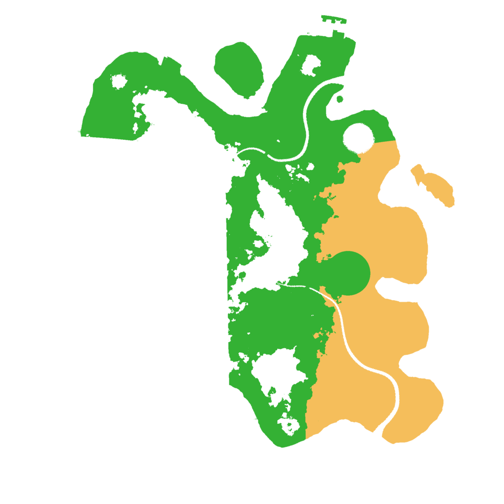 Biome Rust Map: Procedural Map, Size: 3000, Seed: 704500531