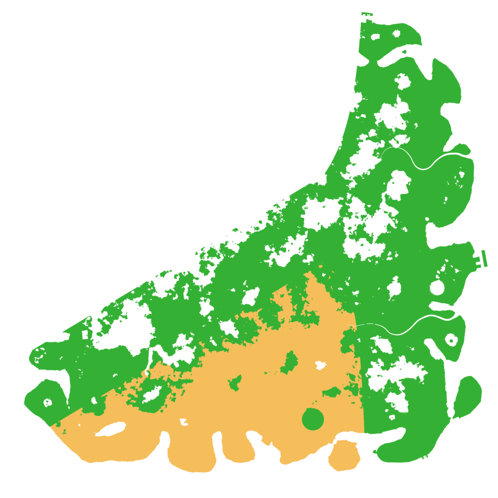 Biome Rust Map: Procedural Map, Size: 6000, Seed: 7777