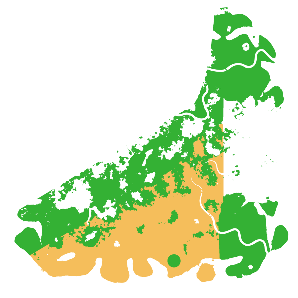 Biome Rust Map: Procedural Map, Size: 6000, Seed: 7777