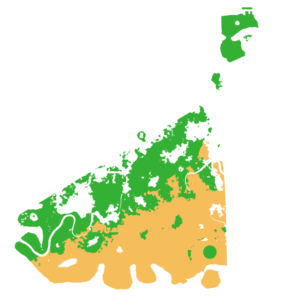 Biome Rust Map: Procedural Map, Size: 6000, Seed: 7777