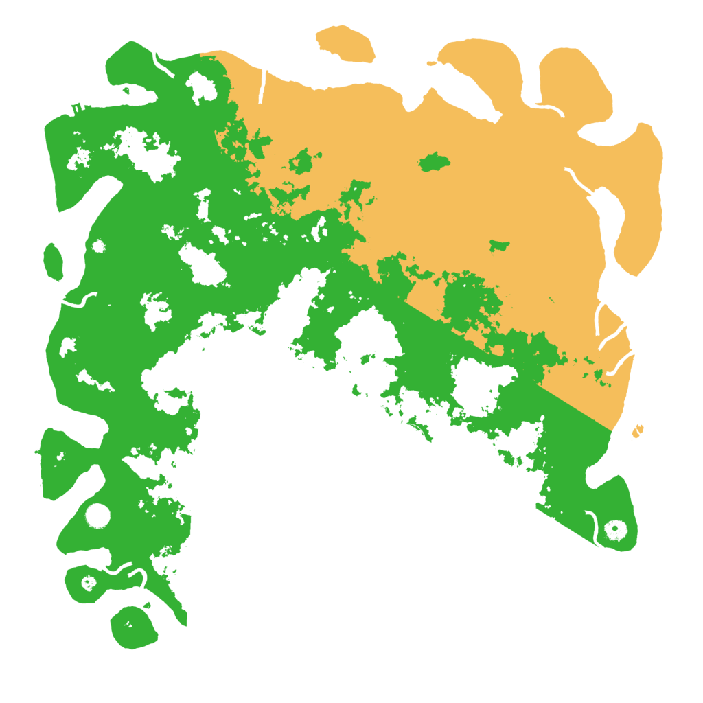 Biome Rust Map: Procedural Map, Size: 5000, Seed: 66802