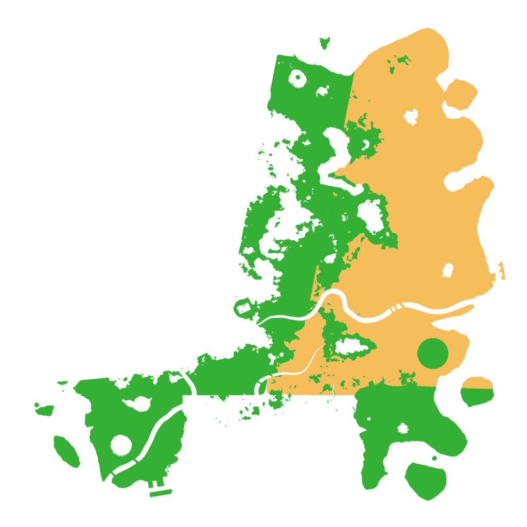 Biome Rust Map: Procedural Map, Size: 4500, Seed: 220805