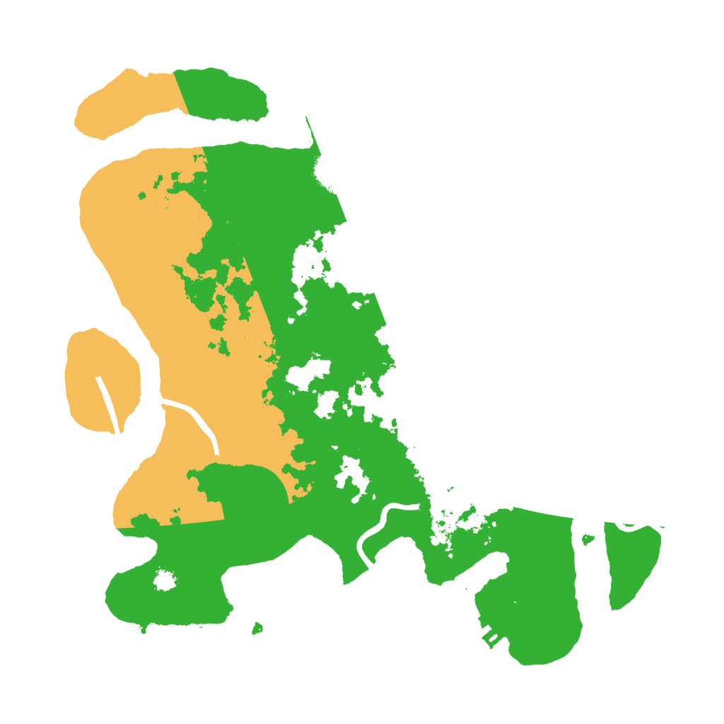 Biome Rust Map: Procedural Map, Size: 3000, Seed: 18999