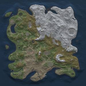 Thumbnail Rust Map: Procedural Map, Size: 4250, Seed: 1026806143, 20 Monuments