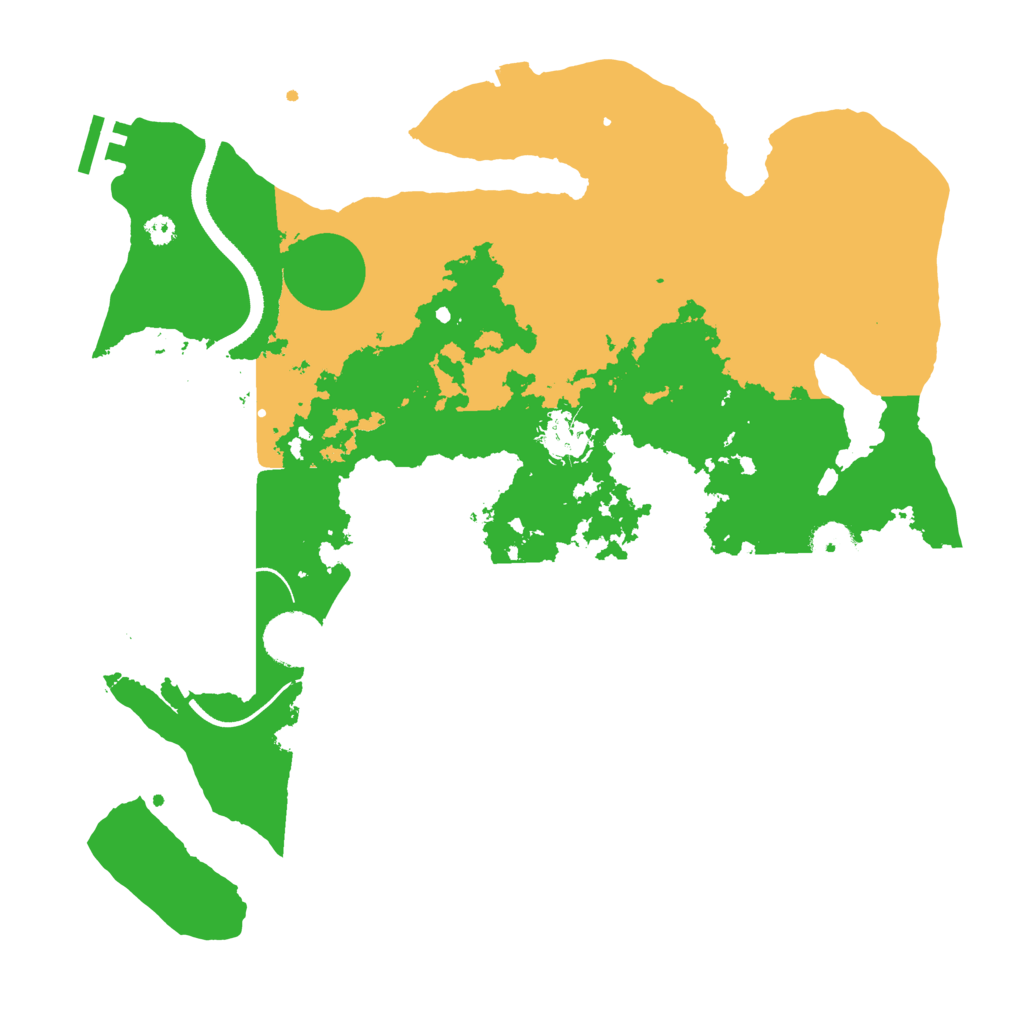 Biome Rust Map: Procedural Map, Size: 3500, Seed: 8354545